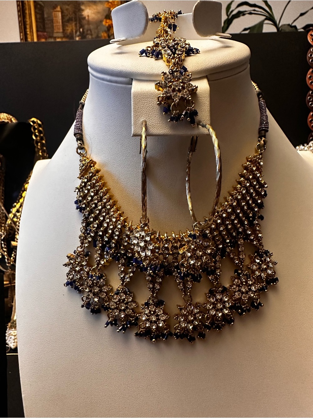 Royal Elegant Indian Wedding Jewelry 3PC Set
